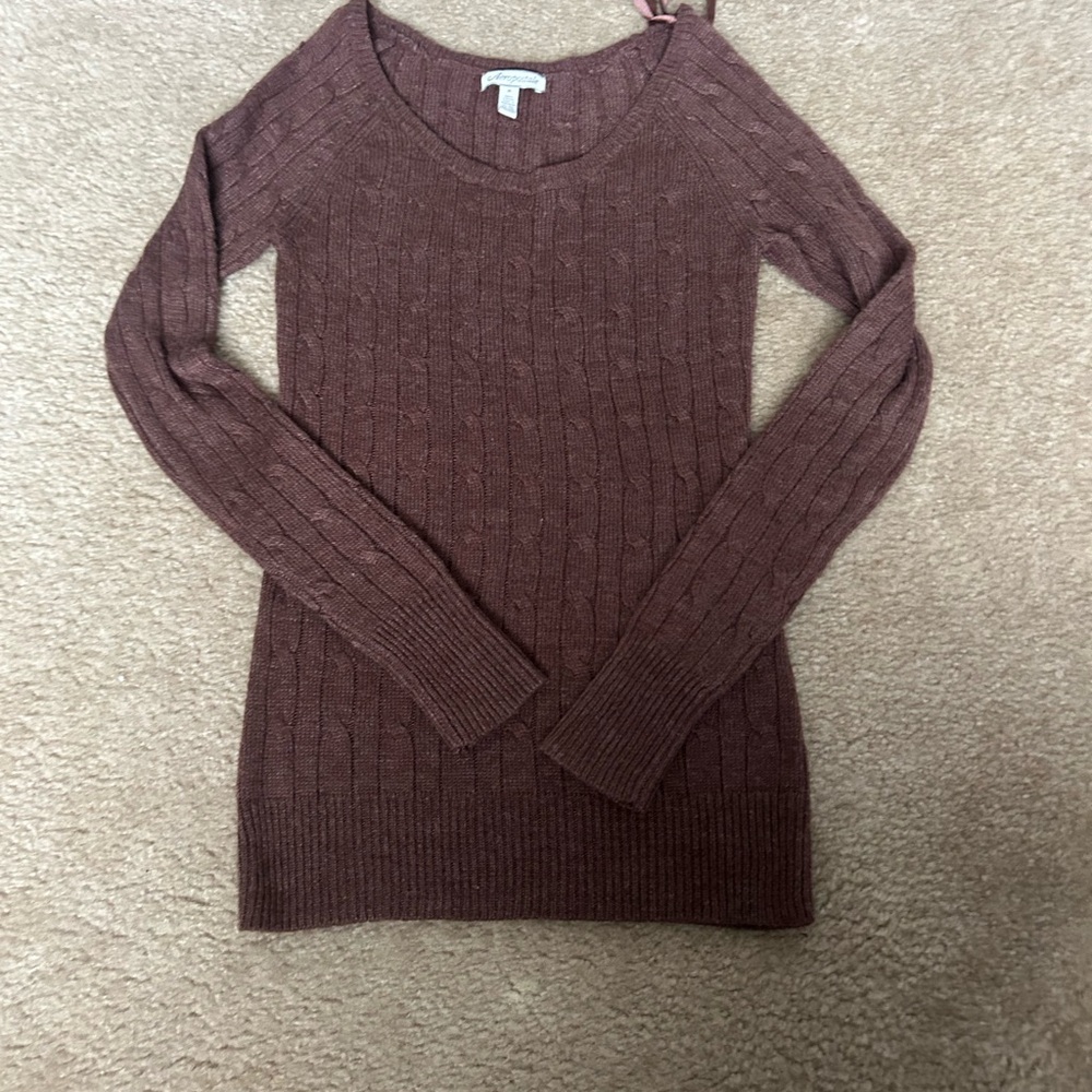 aeropostale women's small vintage brown sweater